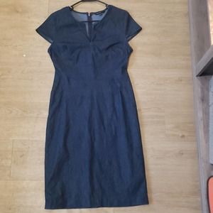 Banana Republic Denim Cap Sleeve Dress